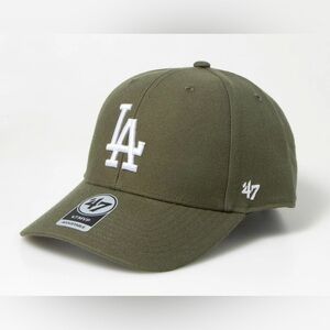 '47 Olive Green LA Dodgers Cap with Velcro back - OS